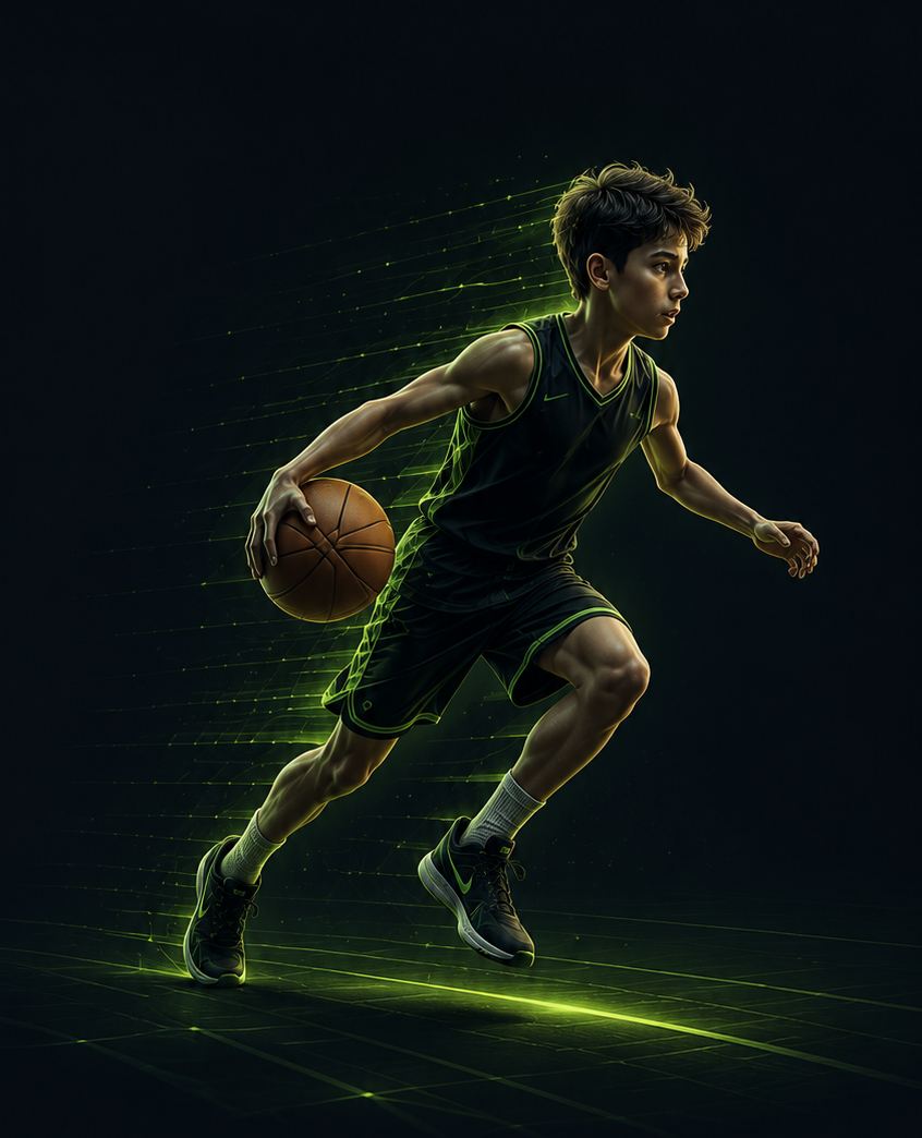 Basketbolcu genç sporcu
